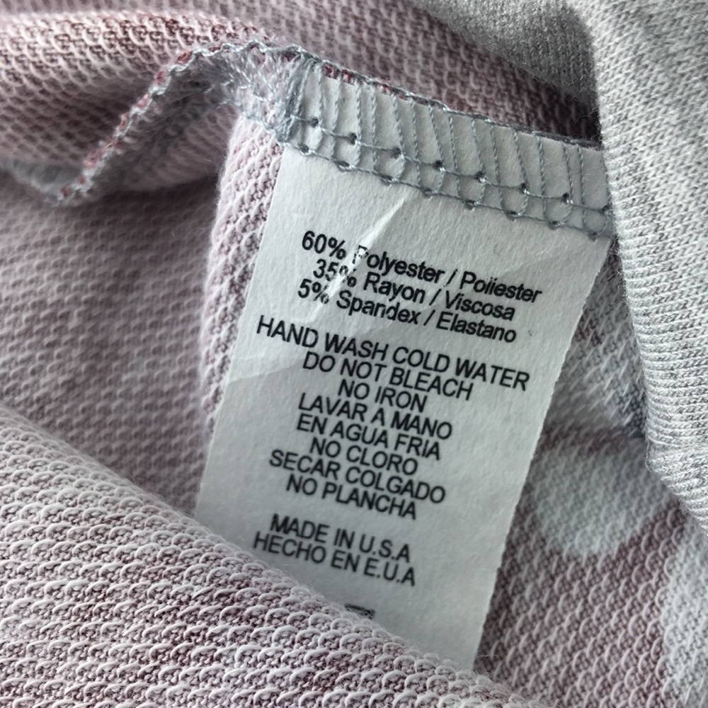 NEW Beautiful floral hoody grey burgundy - Picture 6 of 8